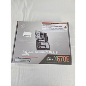 MSI X670E GAMING PLUS WIFI AM5 AMD Ryzen 9000 PCle Ready DDR5 Motherboard BNIB